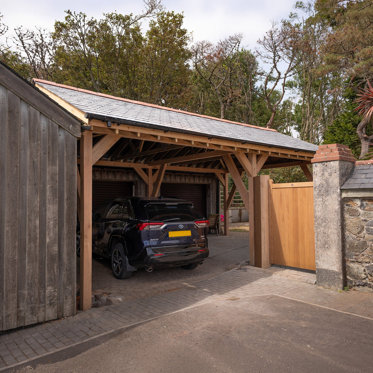 Oak Car Port - Multiple Roofing Options - Bespoke Available