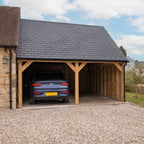 Slate Roof Oak Car Port