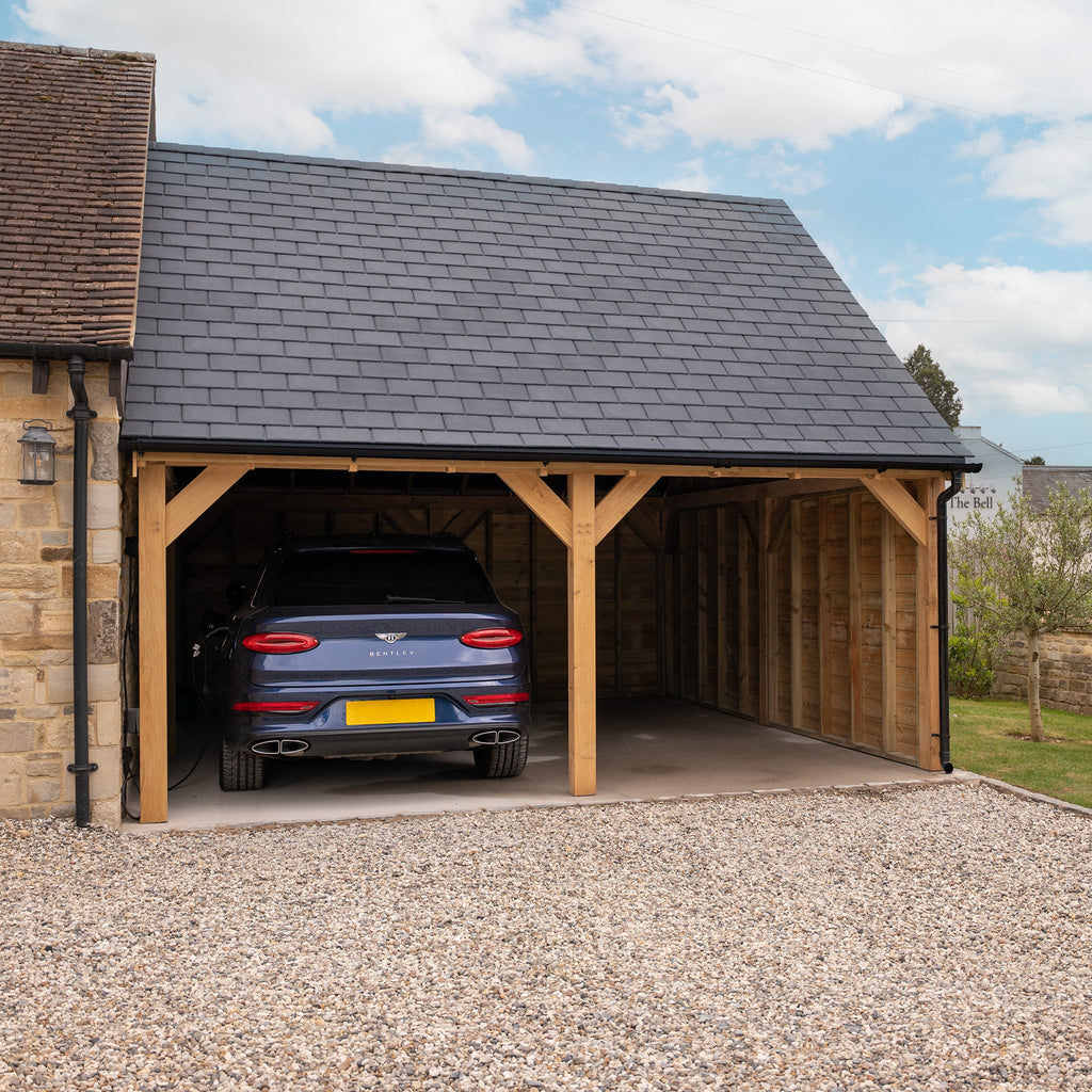 Oak Car Port - Multiple Roofing Options - Bespoke Available