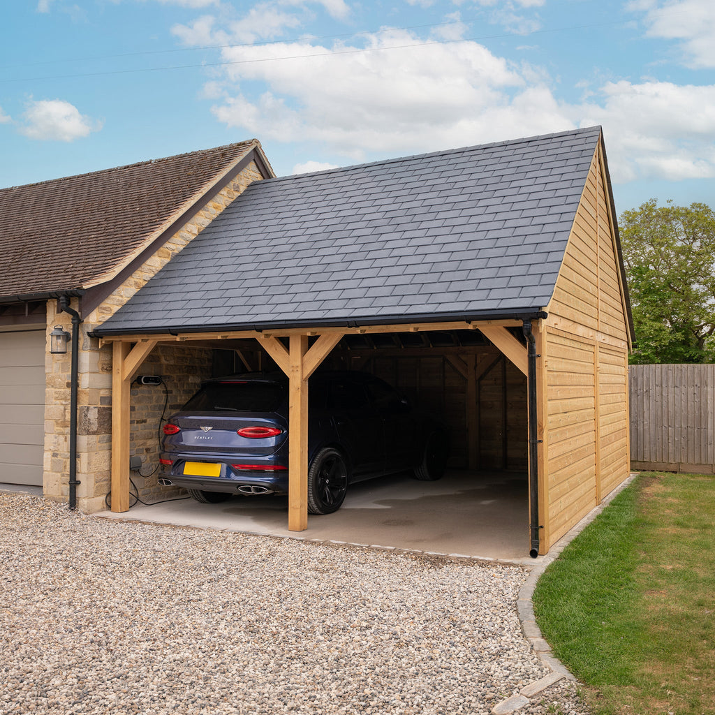 Oak Car Port - Multiple Roofing Options - Bespoke Available