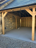 Oak Car Port - Multiple Roofing Options - Bespoke Available