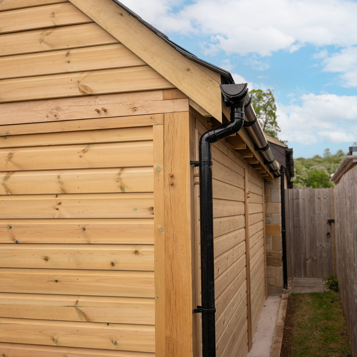 Slate Roof Oak Car Port