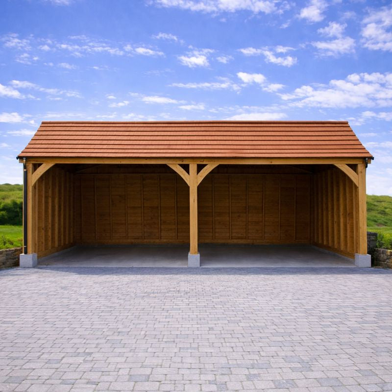 Oak Car Port - Multiple Roofing Options - Bespoke Available