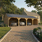 Standing Seam Roof Oak Car Port