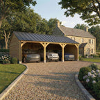 Standing Seam Roof Oak Car Port