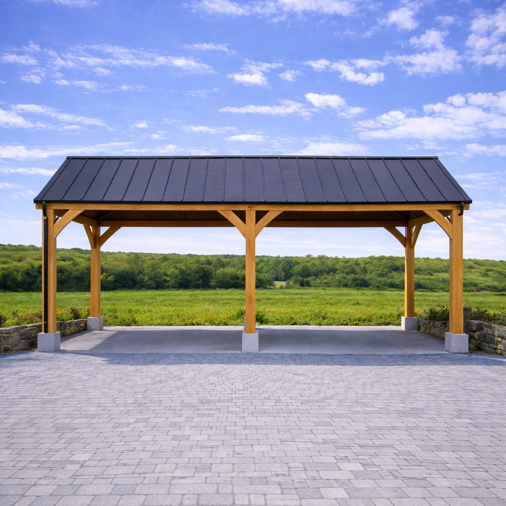 Oak Car Port - Multiple Roofing Options - Bespoke Available
