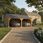 Slate Roof Oak Car Port