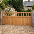 Oak Cottage Mortise & Tenon Driveway Gate Pair
