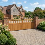 Oak Cottage Mortise & Tenon Driveway Gate Pair