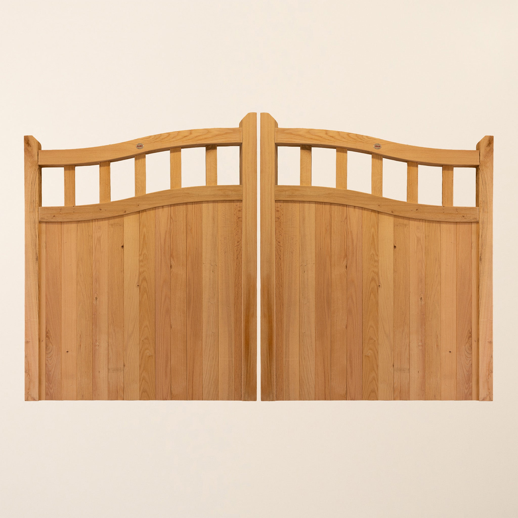 Swan Neck Cottage Oak Mortise & Tenon Driveway Gate