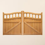 Swan Neck Cottage Oak Mortise & Tenon Driveway Gate