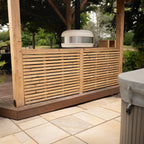 Half-Height Slatted Wall with Pergola Kit (Individual Wall)