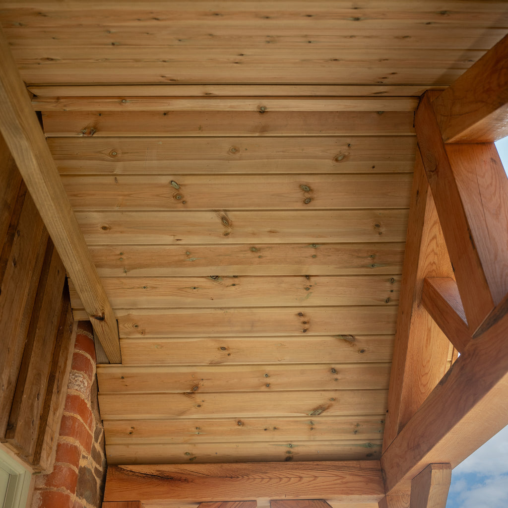 Apex Slate Roof Oak Full Height Porch (4 Posts)
