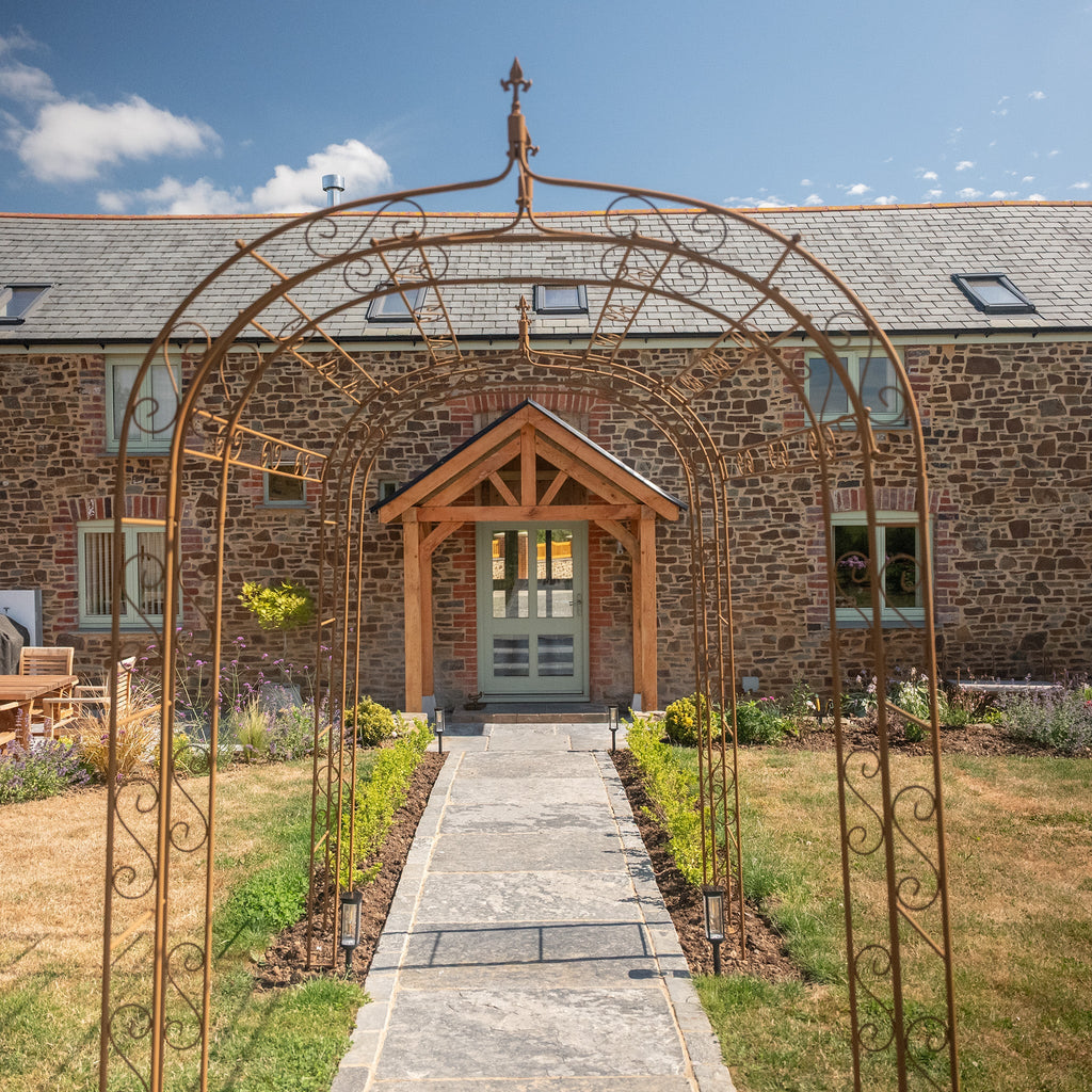 Apex Slate Roof Oak Full Height Porch (4 Posts)