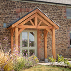 Apex Slate Roof Oak Full Height Porch (4 Posts)