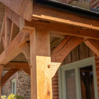 Apex Slate Roof Oak Full Height Porch (4 Posts)