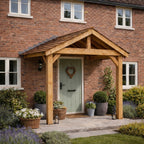 Apex Featheredge Roof Full Height Pressure-Treated Porch (2 Posts)
