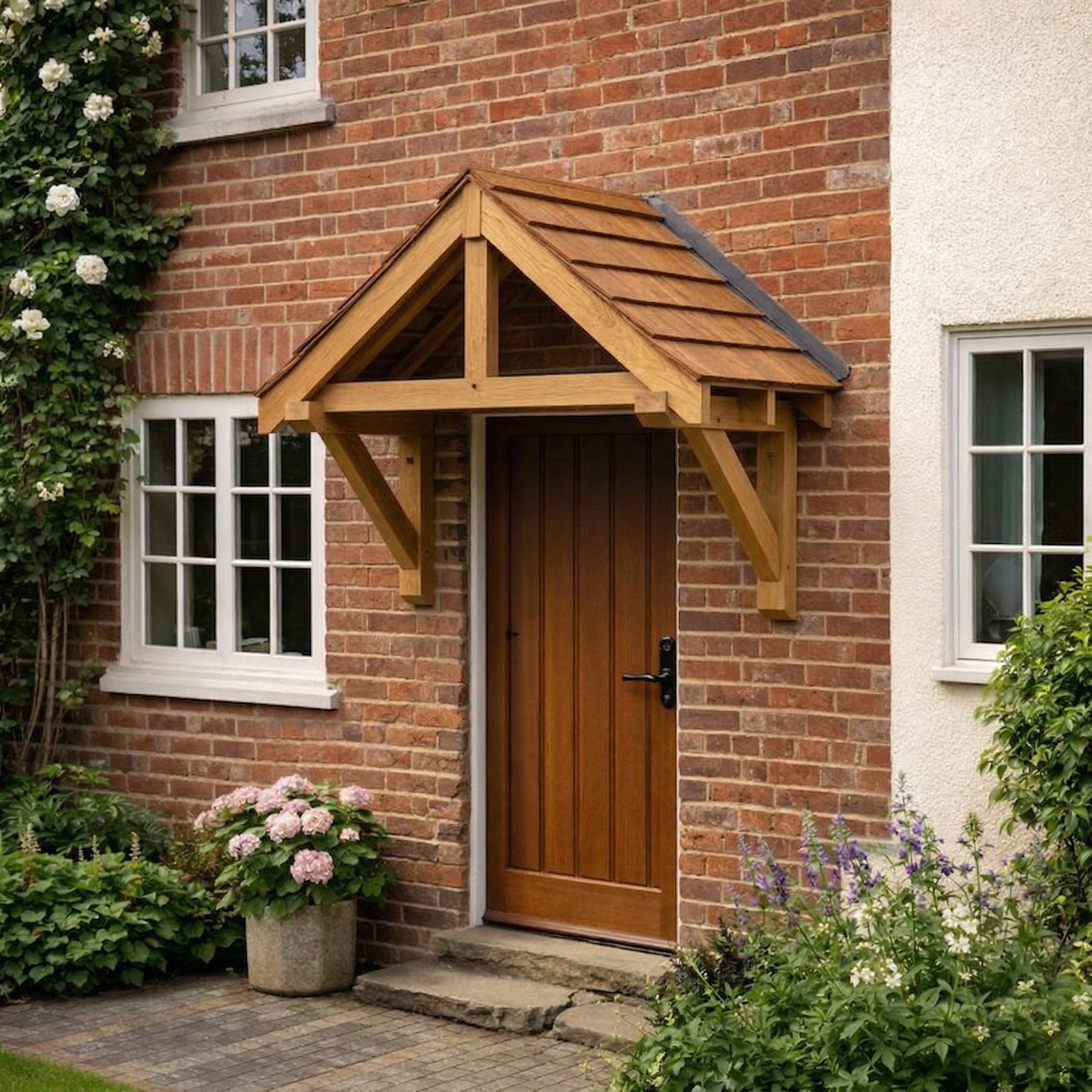 Apex Cedar Featheredge Roof Oak Porch Canopy