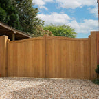 Oak Swan Neck Mortise & Tenon Sliding Driveway Gate