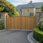 Oak Swan Neck Mortise & Tenon Sliding Driveway Gate