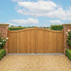 Oak Swan Neck Mortise & Tenon Sliding Driveway Gate
