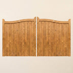 Oak Swan Neck Mortise & Tenon Sliding Driveway Gate