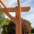 Flat & Open Roof Planed British Cedar Pergola