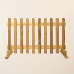 Portable Freestanding Scandinavian Redwood Treated Picket Fence Panel