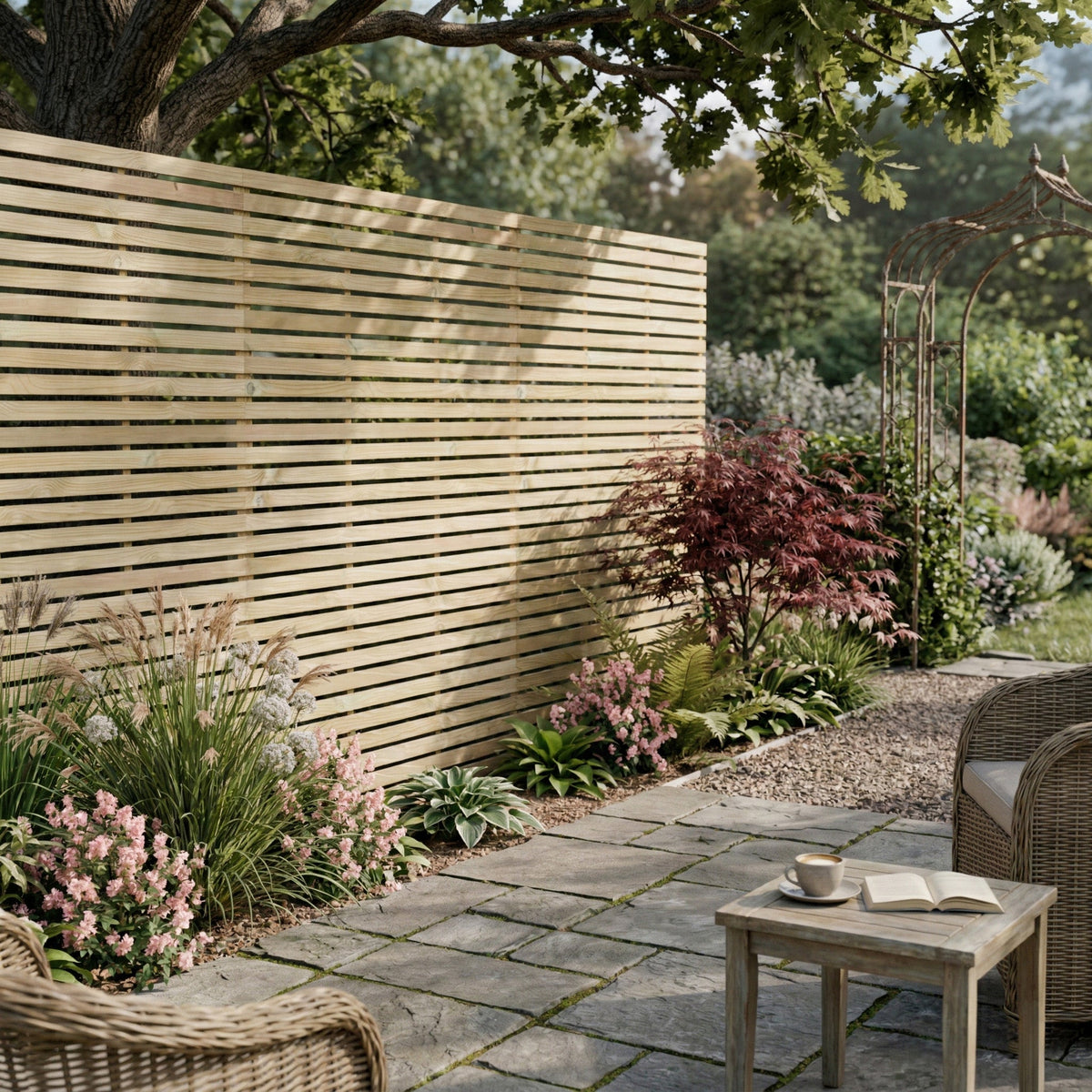 Treated PSE Slatted Panel