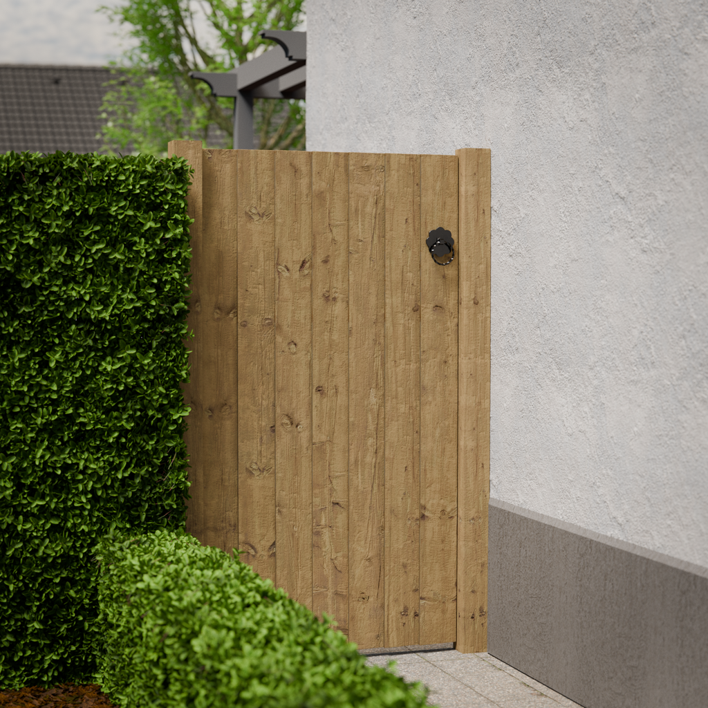 Padstow Wooden Garden Featheredge Gate (2.4m High)