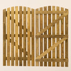 Premium Curved Top Picket Gate (1.5m High)