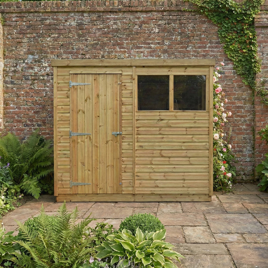 Pent Felt Roof Premium Pressure Treated Wooden Shed