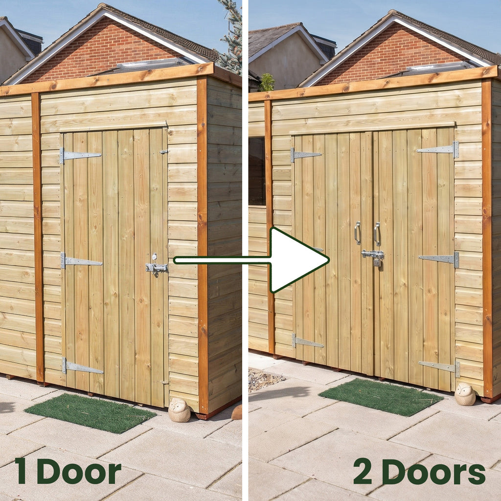 Shed Double Doors Upgrade (1100mm Total Width)