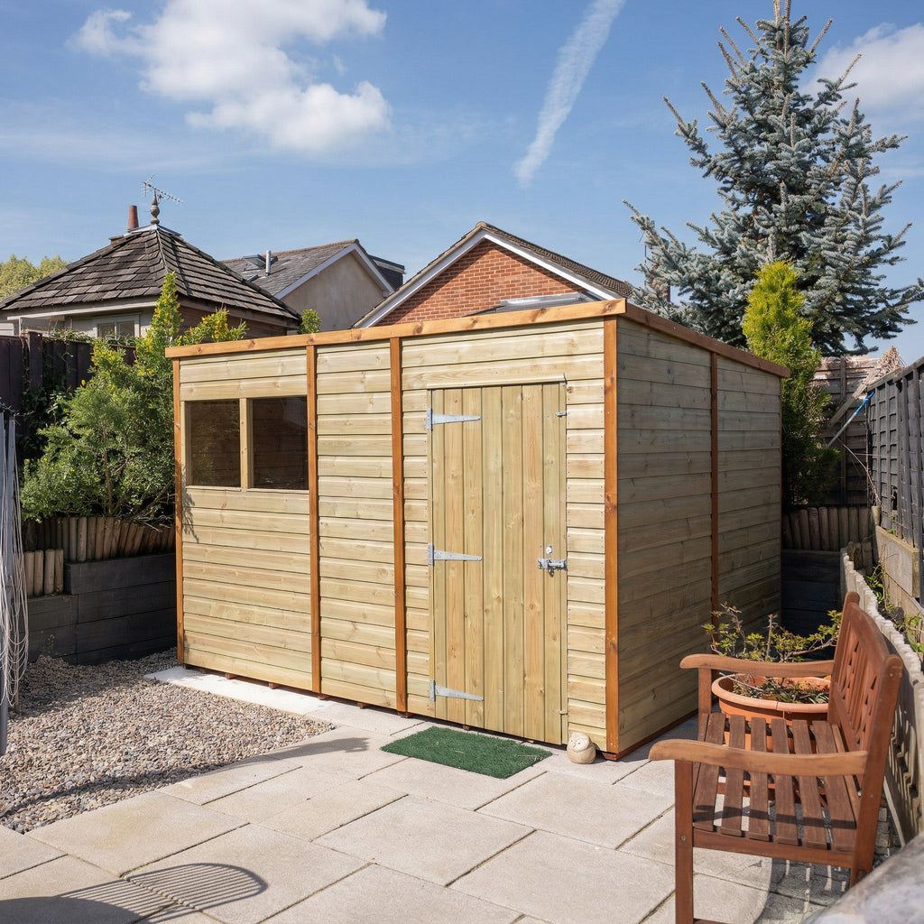 Pent Felt Roof Premium Pressure Treated Wooden Shed