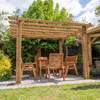 Wooden Pergola - Flat & Open Roof