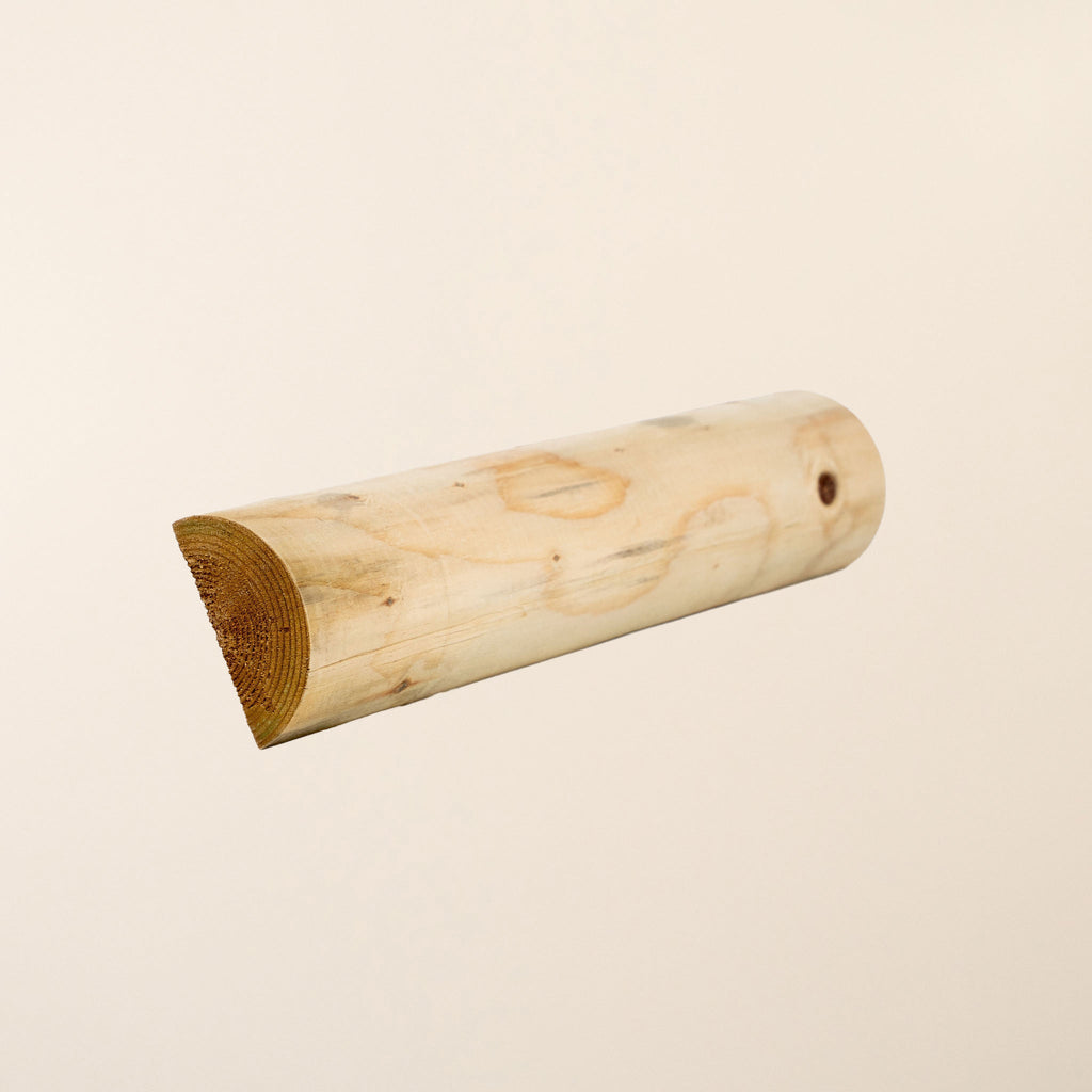 Redwood 100mm Treated Half-Round Rails