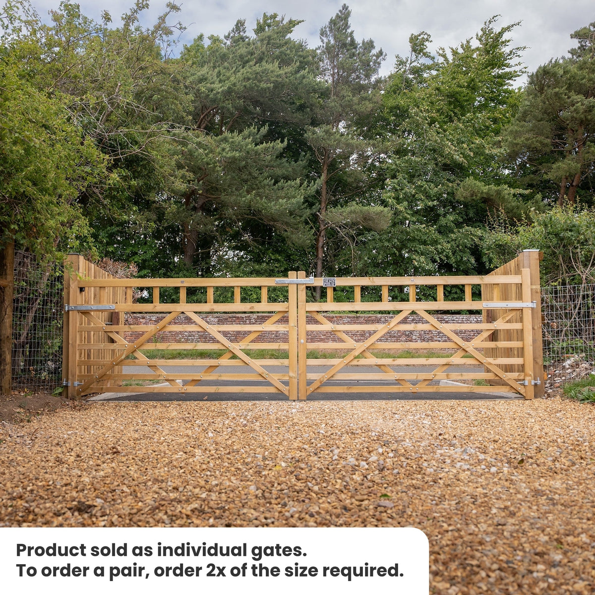 Boscastle Scandinavian Redwood Diamond Brace Planed Gate