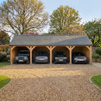 Slate Roof Larch Car Port