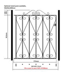Roche Steel Flat Top Garden Gate