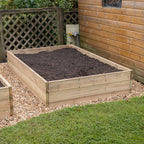 Scandinavian Redwood Raised Decking Bed