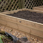 Scandinavian Redwood Raised Decking Bed