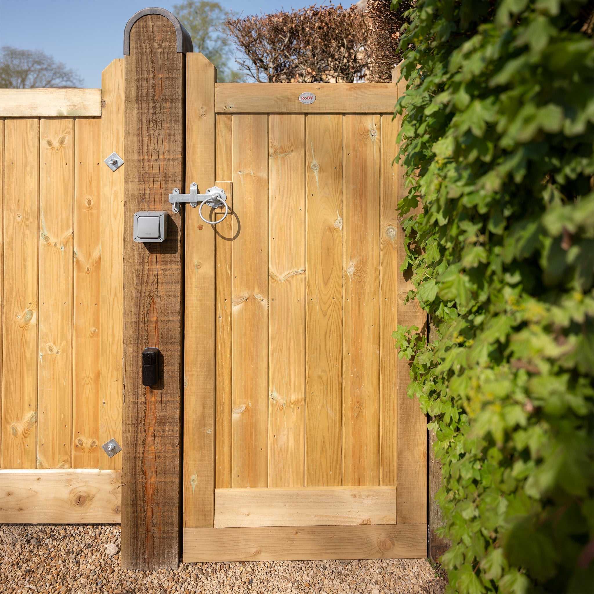 Highampton Scandinavian Redwood Mortise & Tenon Side Gate (Single)