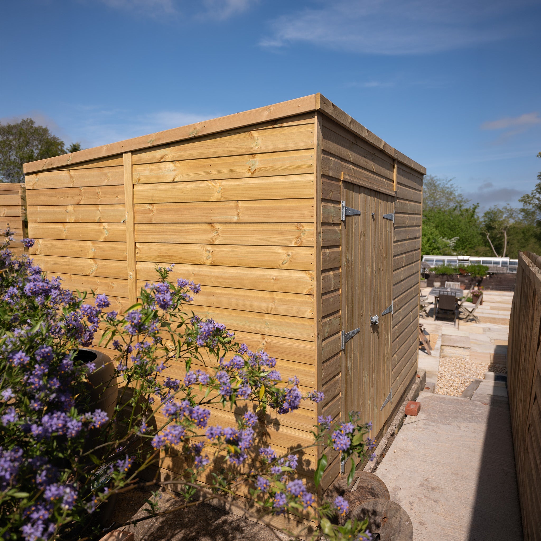 Pent Felt Roof Premium Pressure Treated Wooden Shed