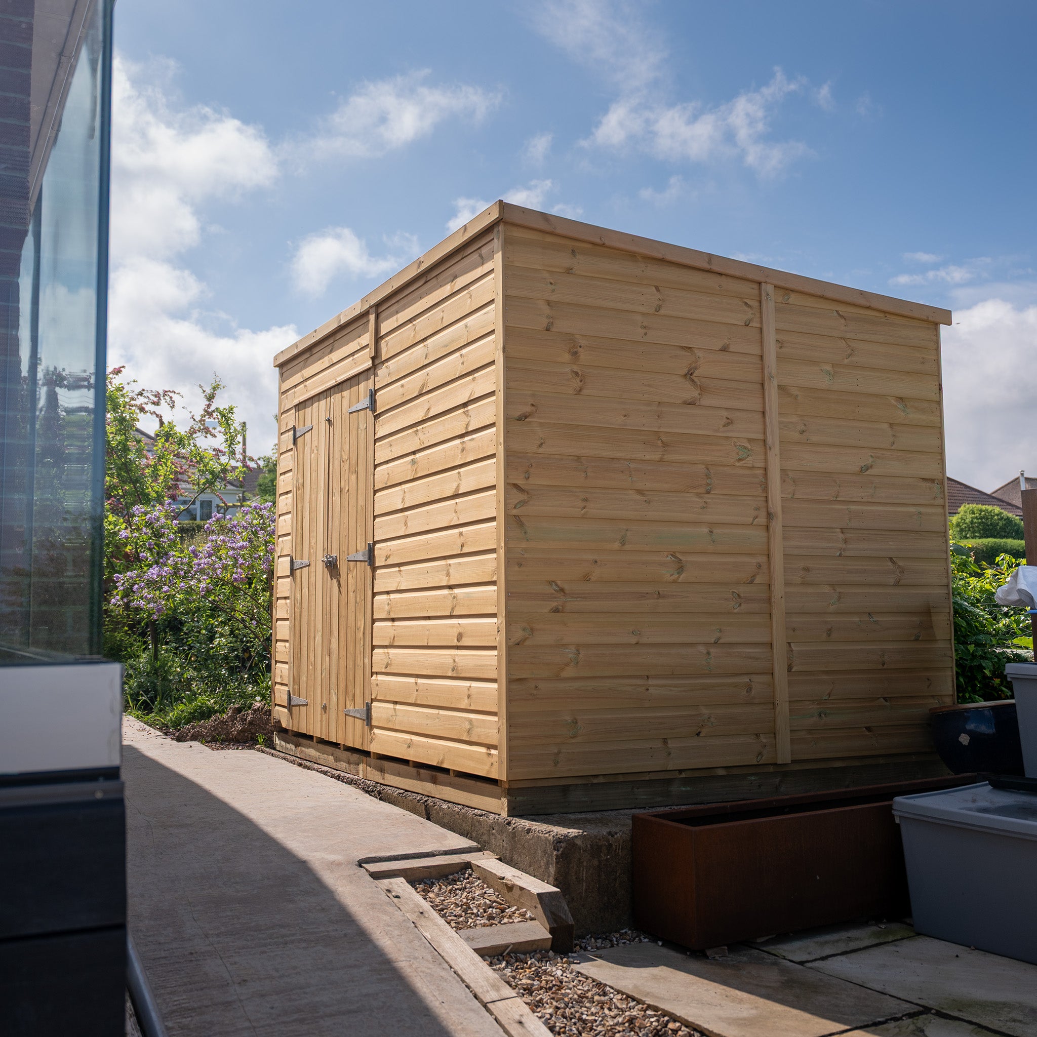 Ruby Pent Felt Roof Wooden Shed