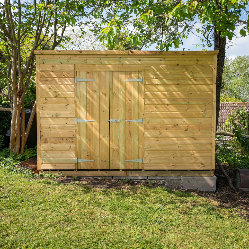 Pent Felt Roof Premium Pressure Treated Wooden Shed
