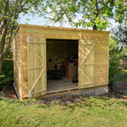 Pent Felt Roof Premium Pressure Treated Wooden Shed
