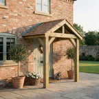 Apex Featheredge Roof Full Height Pressure-Treated Porch (2 Posts)