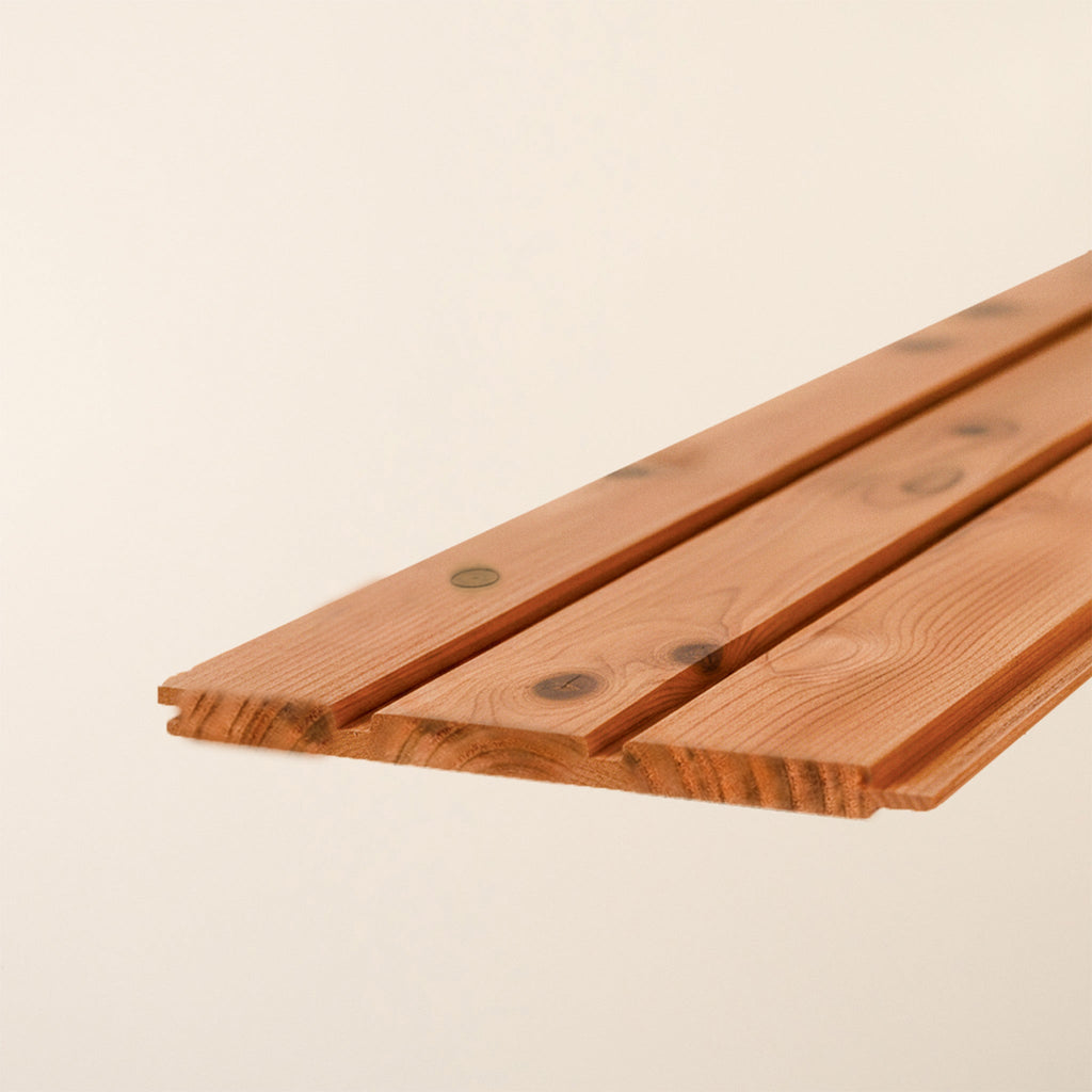 Redwood Thermowood Slatted Shadow Gap 145mm x 18mm Cladding