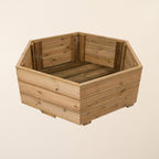 Scandinavian Redwood Hexagonal Decking Planter