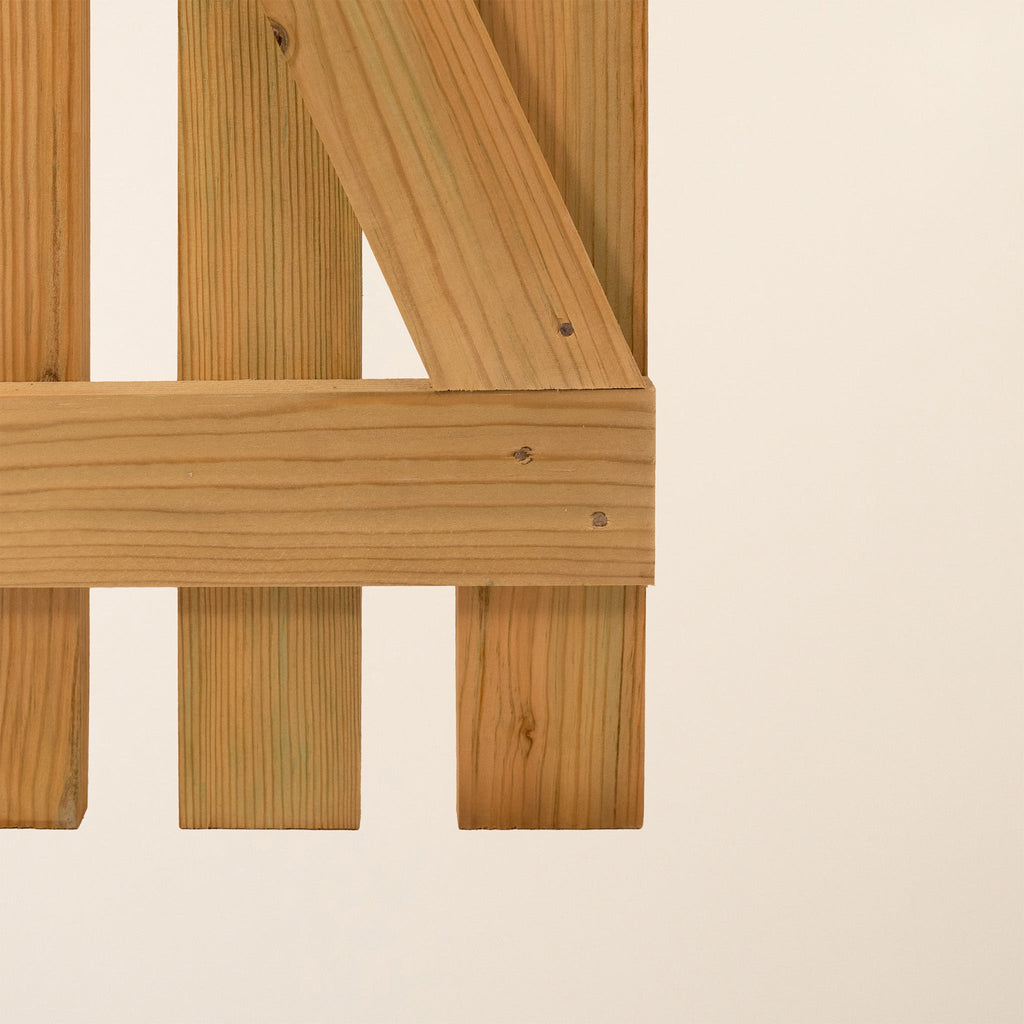 Ruby Ready Scandinavian Redwood Picket Planed Gate